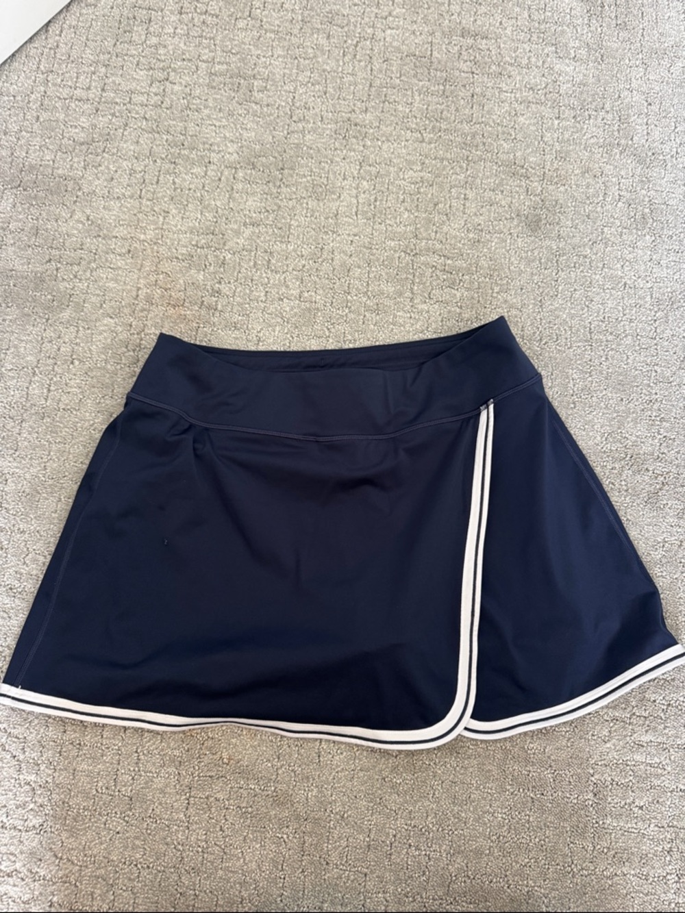 Athleta Navy Skort with White Trim